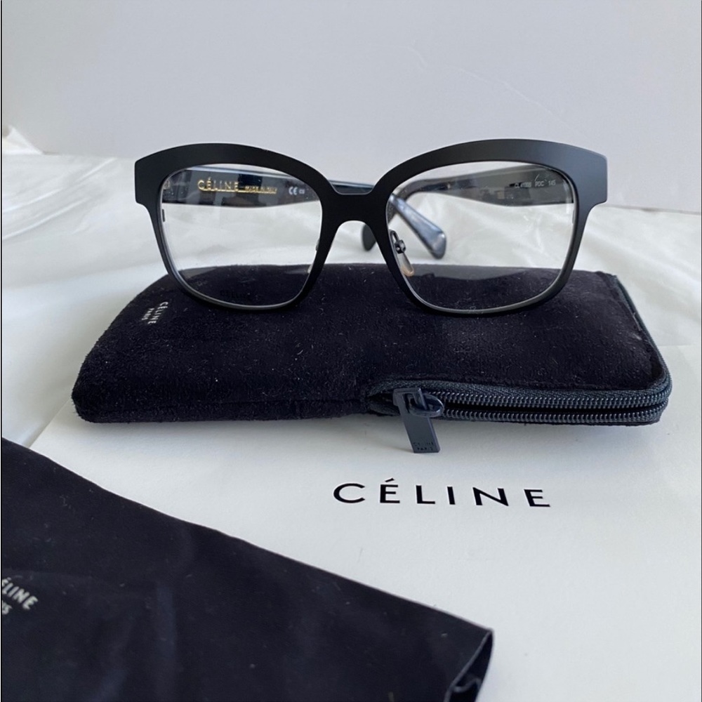 Celine Eyeglasses 413-06 black frames great used condition